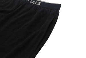 FOG ESSENTIALS エフオージーエッセンシャルズ ATHLETIC LEGロゴウエストゴムレギンス ブラック グレー サイズS 美品 中古 4b003594