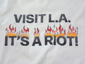 GALLERY DEPT. ギャラリーデプト 半袖Ｔシャツ L.A.RIOT TEE LRS-10012 コットン サイズXL ホワイト 美品 中古 4b003605