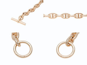 新品同様 HERMES エルメス シェーヌダンクルPM ブレスレット フランス製 19コマ イエローゴールド 18k 58,5g 中古 4b003608