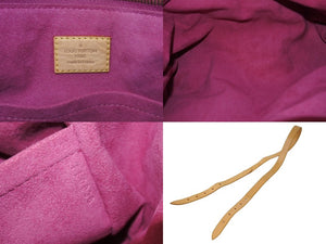 極美品 LOUIS VUITTON ルイヴィトン バギーGM ショルダーバッグ 2WAY M95210 モノグラム デニム ピンク ゴールド金具 中古 4b003609