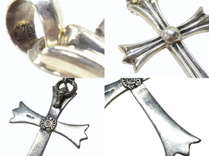 CHROME HEARTS クロムハーツ ラージ CHクロス ペンダント ウベイル ペンダントヘッド 重量約40.5g スターリングシルバー 美品 中古 4b003610 