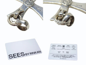 CHROME HEARTS クロムハーツ ラージ CHクロス ペンダント ウベイル ペンダントヘッド 重量約40.5g スターリングシルバー 美品 中古 4b003610 