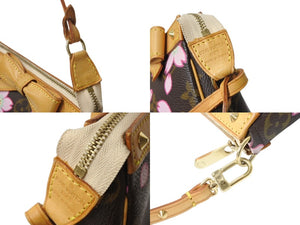 極美品 LOUISVUITTON ルイヴィトン ポシェット アクセソワール アクセサリーポーチ M92006 モノグラム チェリーブロッサム 村上隆 中古 4b003611