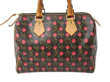 Load image into Gallery viewer, LOUIS VUITTON ルイヴィトン モノグラムチェリー スピーディ25 ハンドバッグ M95009 村上隆 ブラウン 美品 中古 4b003615