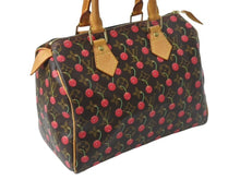 Load image into Gallery viewer, LOUIS VUITTON ルイヴィトン モノグラムチェリー スピーディ25 ハンドバッグ M95009 村上隆 ブラウン 美品 中古 4b003615