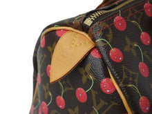 Load image into Gallery viewer, LOUIS VUITTON ルイヴィトン モノグラムチェリー スピーディ25 ハンドバッグ M95009 村上隆 ブラウン 美品 中古 4b003615
