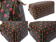 Load image into Gallery viewer, LOUIS VUITTON ルイヴィトン モノグラムチェリー スピーディ25 ハンドバッグ M95009 村上隆 ブラウン 美品 中古 4b003615