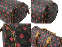 Load image into Gallery viewer, LOUIS VUITTON ルイヴィトン モノグラムチェリー スピーディ25 ハンドバッグ M95009 村上隆 ブラウン 美品 中古 4b003615