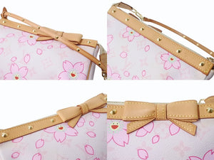 極美品 LOUIS VUITTON ルイヴィトン ポシェット アクセソワール アクセサリーポーチ M92007 モノグラム チェリーブロッサム 村上隆 中古 4b003616