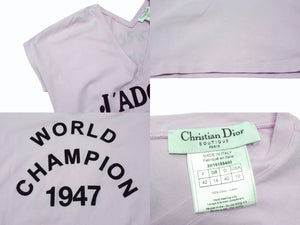 極美品 Christian Dior クリスチャンディオール J'ADORE DIOR ジャドール Vネック タンクトップ 3H16155400 サイズ42 ピンク 中古 4b003617