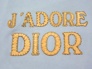Christian Dior クリスチャンディオール J'ADORE DIOR ジャドール 半袖Tシャツ 3P16155020 サイズ42 ブルー 美品 中古 4b003619