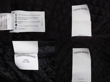 画像をギャラリービューアに読み込む, 極美品 CHROME HEARTS クロムハーツ カバーオール レザージャケット サイズL クロスボール スクロールラベル金具 ブラック 中古 4b003626 