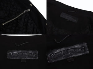 極美品 CHROME HEARTS クロムハーツ Letterman レターマン スタジャン サイズXL セメタリークロスパッチ 15パッチ BSフレア 中古 4b003627 