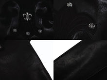 画像をギャラリービューアに読み込む, 極美品 CHROME HEARTS クロムハーツ Letterman レターマン スタジャン サイズXL セメタリークロスパッチ 15パッチ BSフレア 中古 4b003627 
