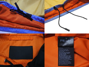 PRADA プラダ 20SS ナイロンアノラックジャケット SGB407 サイズS FRANK OCEAN着用 トライアングルロゴ マルチカラー 美品 中古 4b003629