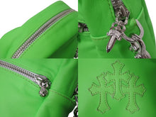 Load image into Gallery viewer, 極美品 CHROME HEARTS クロムハーツ TAKA MINI タカ ミニ ショルダーバッグ セメタリークロスパッチ クロスボール グリーン 中古 4b003630