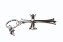 画像をギャラリービューアに読み込む, CHROME HEARTS クロムハーツ ラージクロス キーリング Wダガー 重量約51.9g STERLING刻印 スターリングシルバー 美品 中古 4b003632 