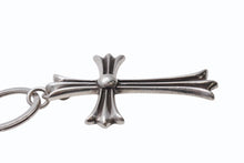 画像をギャラリービューアに読み込む, CHROME HEARTS クロムハーツ ラージクロス キーリング Wダガー 重量約51.9g STERLING刻印 スターリングシルバー 美品 中古 4b003632 
