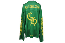 Load image into Gallery viewer, 新品未使用 CHROME HEARTS クロムハーツ カットソー CHプリント MESH WARM UP JERSEY RN#97729 ナイロン ポリエステル グリーン イエロー サイズM 中古 4b003633