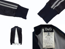 Load image into Gallery viewer, DOLCE&amp;GABBANA ドルチェアンドガッバーナ RADIO ジップアップ トラック ジャケット ブラック ナイロン ポリエステル サイズ40 美品 中古 4b003639