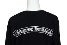 Load image into Gallery viewer, CHROME HEARTS クロムハーツ 半袖Ｔシャツ スクロールラベル コットン ブラック ホワイト アメリカ製 サイズM 良品 中古 4b003643