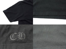 Load image into Gallery viewer, CHROME HEARTS クロムハーツ 半袖Ｔシャツ スクロールラベル コットン ブラック ホワイト アメリカ製 サイズM 良品 中古 4b003643