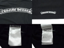Load image into Gallery viewer, CHROME HEARTS クロムハーツ 半袖Ｔシャツ スクロールラベル コットン ブラック ホワイト アメリカ製 サイズM 良品 中古 4b003643