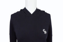 Load image into Gallery viewer, CHROME HEARTS クロムハーツ パーカー CHロゴ サーマルフーディー 刺繍 RN#97729 コットン ライクラ ブラック サイズXS 美品 中古 4b003644