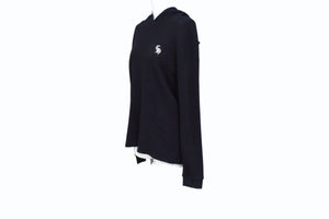 CHROME HEARTS クロムハーツ パーカー CHロゴ サーマルフーディー 刺繍 RN#97729 コットン ライクラ ブラック サイズXS 美品 中古 4b003644