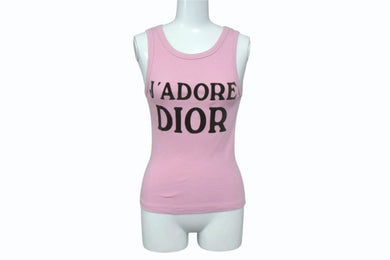 Christian Dior クリスチャンディオール J'ADORE DIOR ジャドール タンクトップ ノースリーブ 3E16155040 サイズ36 ピンク 美品 中古 4b003646