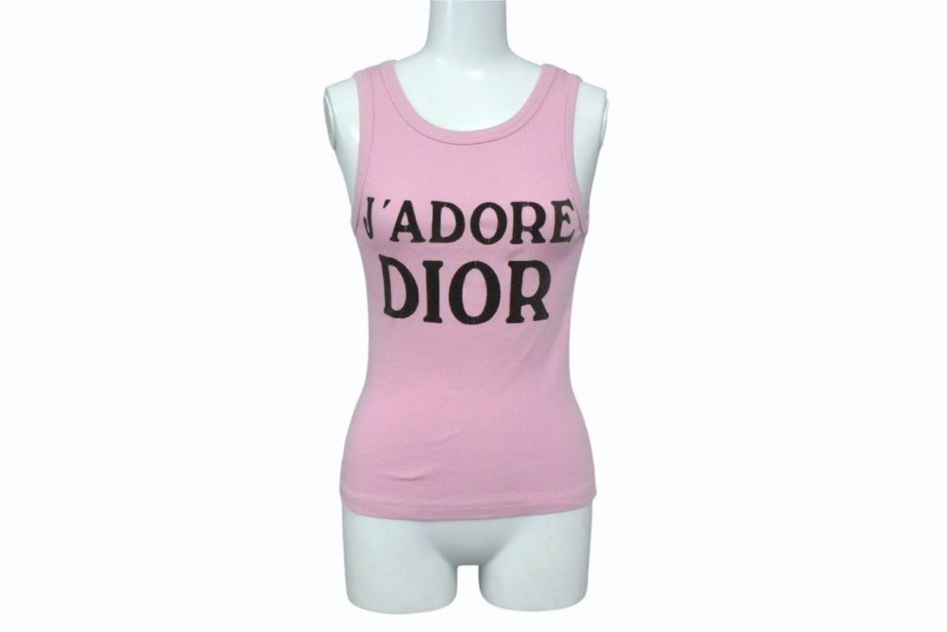 【美品】Christian Dior パーカー ノースリーブ トロッター ピンク Christian Dior - 本物 クリスチャン ディオール Christian