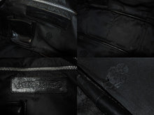 Load image into Gallery viewer, CHROME HEARTS クロムハーツ ジムバッグ スモール ハンドバッグ セメタリークロスパッチ 14パッチ ブラック 美品 中古 4b003660