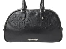 Load image into Gallery viewer, CHROME HEARTS クロムハーツ ジムバッグ スモール ハンドバッグ セメタリークロスパッチ 14パッチ ブラック 美品 中古 4b003660