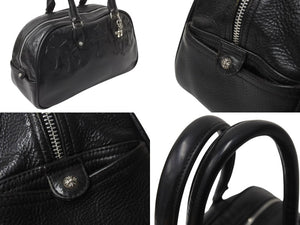 CHROME HEARTS クロムハーツ ジムバッグ スモール ハンドバッグ セメタリークロスパッチ 14パッチ ブラック 美品 中古 4b003660
