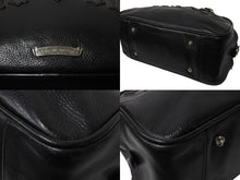 Load image into Gallery viewer, CHROME HEARTS クロムハーツ ジムバッグ スモール ハンドバッグ セメタリークロスパッチ 14パッチ ブラック 美品 中古 4b003660
