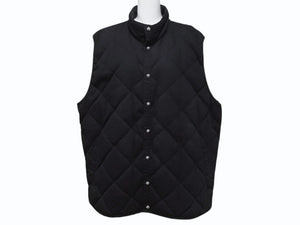 CHROME HEARTS クロムハーツ キルティングベスト サイズXXL クロスボールボタン スクロールラベルロゴ 金具入り 美品 中古 4b003661 