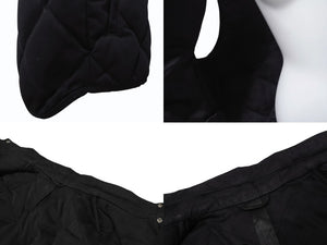 CHROME HEARTS クロムハーツ キルティングベスト サイズXXL クロスボールボタン スクロールラベルロゴ 金具入り 美品 中古 4b003661 