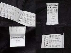 CHROME HEARTS クロムハーツ キルティングベスト サイズXXL クロスボールボタン スクロールラベルロゴ 金具入り 美品 中古 4b003661 
