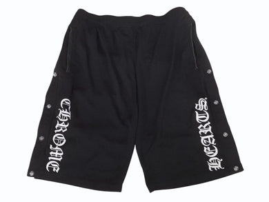 CHROME HEARTS クロムハーツ トラックショートパンツ ショーツ サイズL クロスボールボタン メッシュ 開閉可能 美品 中古 4b003662