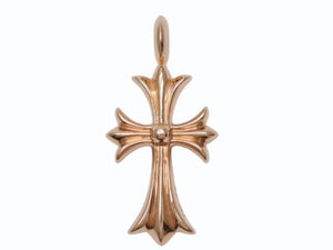 未使用 CHROME HEARTS クロムハーツ 22K タイニークロス スモールクロス 純正 パヴェダイヤ ペンダント ゴールド 中古 4b003664 