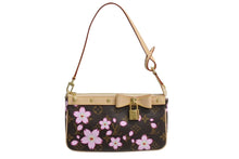 Load image into Gallery viewer, 新品未使用 LOUIS VUITTON ルイヴィトン 村上隆 LV × TM モノグラム チェリーブロッサム ポシェット・アクセソワール ハンドバッグ M13666 中古 4b003665