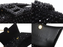 Load image into Gallery viewer, BALENCIAGA バレンシアガ Hourglass XS アワーグラス ハンドバッグ パリクチュールストア限定品 スワロフスキー ブラック 美品 中古 4b003667