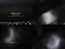 Load image into Gallery viewer, BALENCIAGA バレンシアガ Hourglass XS アワーグラス ハンドバッグ パリクチュールストア限定品 スワロフスキー ブラック 美品 中古 4b003667