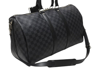極美品 LOUISVUITTON ルイヴィトン キーポルバンドリエール45 ボストンバッグ N41418 ダミエグラフィット ブラック 中古 4b003672