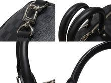 Load image into Gallery viewer, 極美品 LOUISVUITTON ルイヴィトン キーポルバンドリエール45 ボストンバッグ N41418 ダミエグラフィット ブラック 中古 4b003672