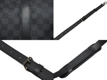 Load image into Gallery viewer, 極美品 LOUISVUITTON ルイヴィトン キーポルバンドリエール45 ボストンバッグ N41418 ダミエグラフィット ブラック 中古 4b003672