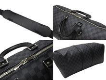 Load image into Gallery viewer, 極美品 LOUISVUITTON ルイヴィトン キーポルバンドリエール45 ボストンバッグ N41418 ダミエグラフィット ブラック 中古 4b003672