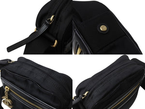 極美品 CHANEL シャネル ニュートラベルライン ショルダーバッグ ココマーク 11番台 A30913 ナイロン ブラック ゴールド金具 中古 4b003675
