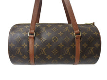Load image into Gallery viewer, 極美品 LOUIS VUITTON ルイヴィトン パピヨン30 ハンドバッグ モノグラム M51366 筒型 モノグラムキャンバス ゴールド金具 ブラウン 中古 4b003676