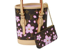 Load image into Gallery viewer, 新品未使用 LOUIS VUITTON LV × TM ルイヴィトン ナノ バケット ハンドバッグ M13417 モノグラム チェリーブロッサム 村上隆 中古 4b003680